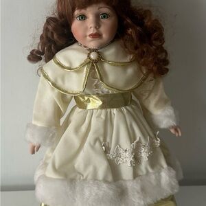 Elegant 90s Porcelain Doll